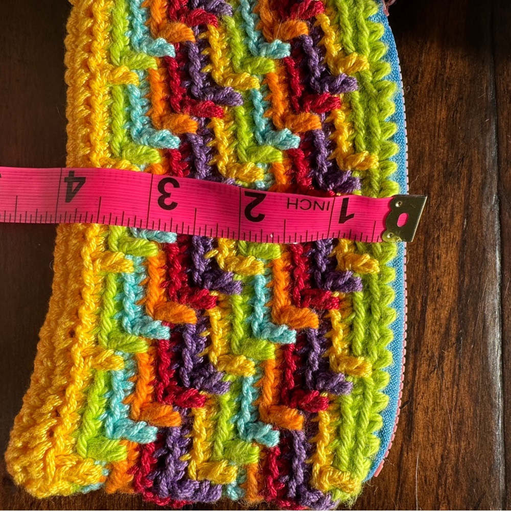 Colorful Crochet Zipper Pouch - Picture 6 of 6
